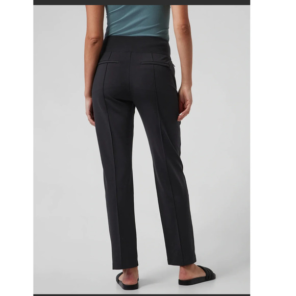 Athleta 2 black Eastbound Straight Pant work from home casual comfort lounge; - Picture 1 of 6